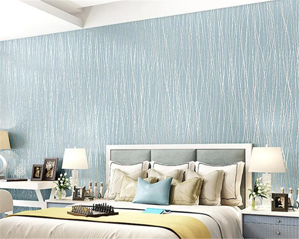 

beibehang Papier peint mural 3d non-woven stickers wallpaper simple living room wall stripes wallpaper home decorationVinyl wall