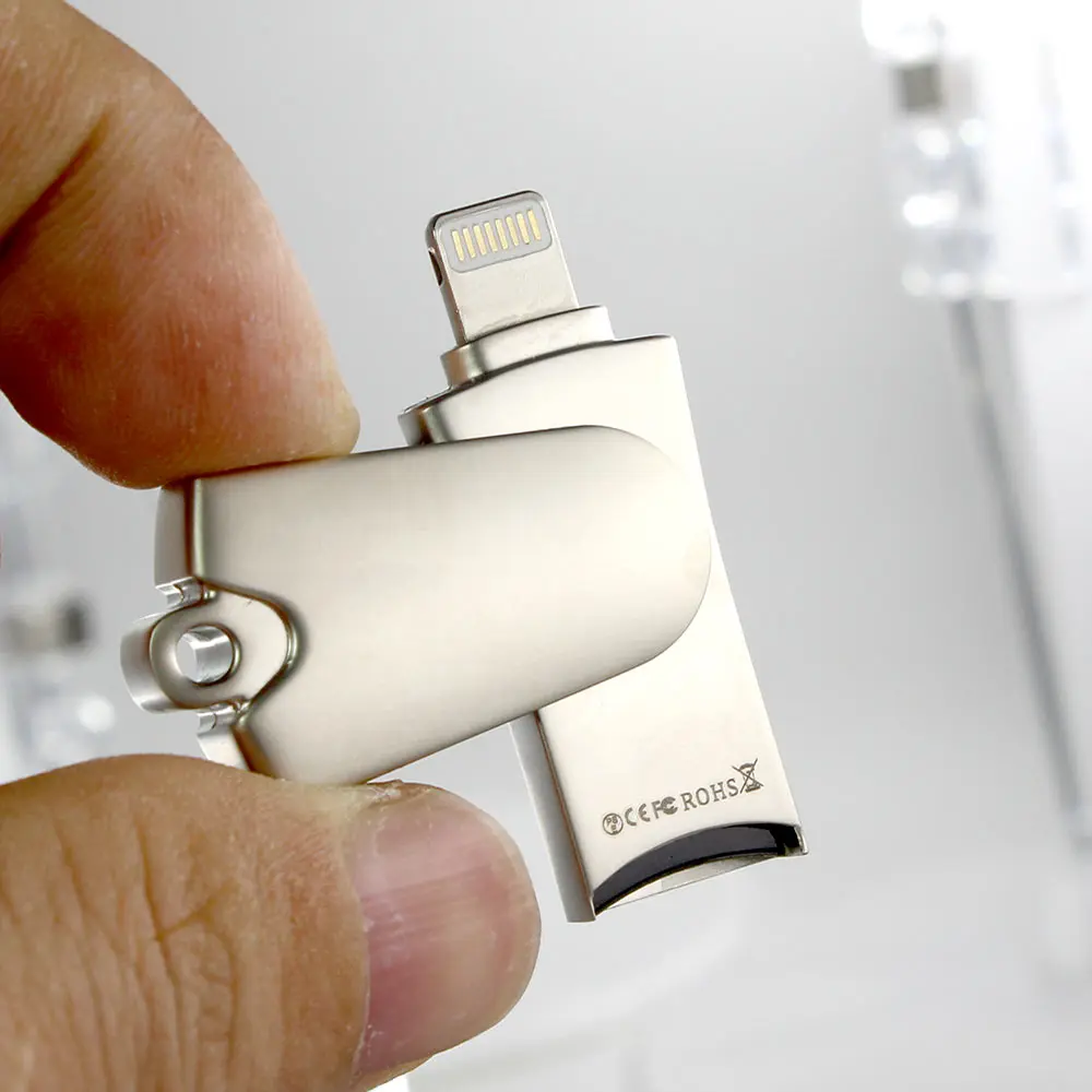 R005-Swivel-cardread Ingelon MFi сертификат MicroSDHC OTG поворотный памяти картридер плюс 8gb 16gb tf карты для iPhone 6/7/8 iPad PC Mac кард-ридер - Цвет: R005-Swivel-cardread