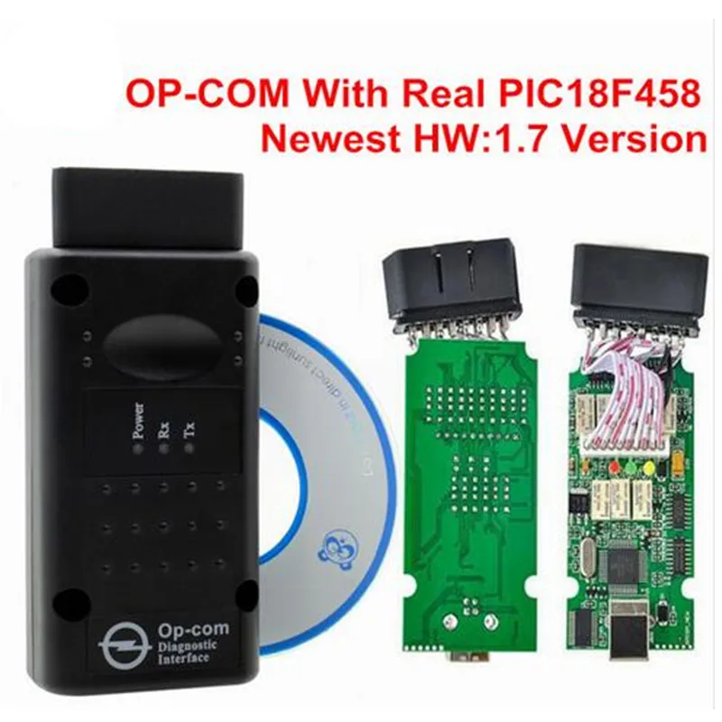 A+ качество OPCOM V1.99 PIC18f45 1,70 1,78 V1.95 прошивка OP-COM Op-el диагностический инструмент Op COM с реальным PIC18F458 FTDI OPCOM 1,99 - Цвет: OPCOM V1.7