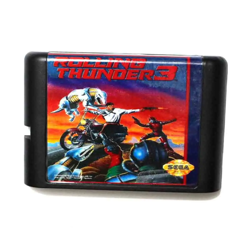 Игровая карта Rolling Thunder 3 16 бит MD для Sega Mega Drive Genesis|rolling thunder 3|16 bitrolling |
