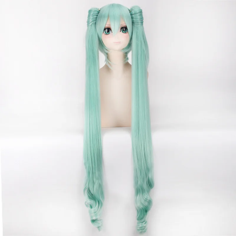 Hatsune парик Мику Горячая Аниме игра музыка длинные прямые кудрявые для косплея