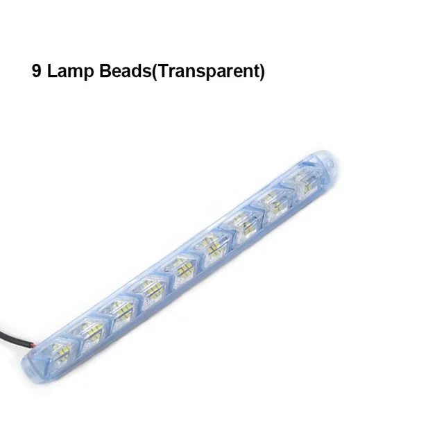 9LED-White EALEN 1 комплект автомобиля светодиодный DRL противотуманных фар поворотники с желтым рулевого для Audi A4 B6 B8 VW Passat B5 B7 Skoda Octavia A7 Renault - Испускаемый цвет: 9LED-White