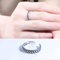 new arrival fashion silver plated jewelry thai silver seiko geometric personality female exquisite opening rings sr256