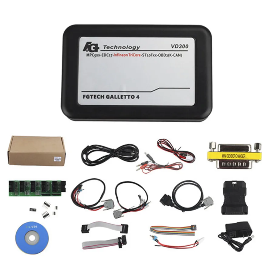 Последняя версия VD300 V54 FGTech Galletto 4 Мастер BDM TriCore OBD Функция Поддержка мульти