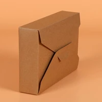 20pcslot 19 5cmx12 5cmx4cm cookie packaging kraft paper box gift box packaging for bakery food envelope type