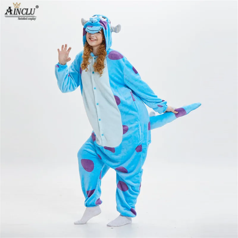 

Women Animal Onesie Monster Sullivan Kigurumi Sully Pajama Funny Suit Adult Cartoon Blue Cow Soft Warm Jumpsuit Fantasias Fancy
