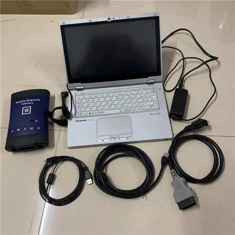 

new for g/m mdi wifi multiple diagnostic interface with GDS2 TECH2WIN software ssd in laptop cf-ax2 8g i5 ready to work