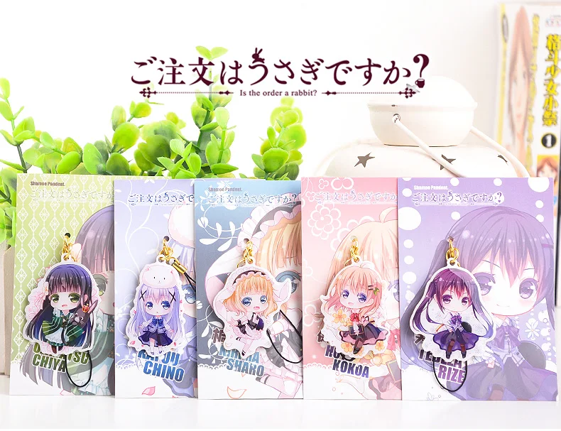Является ли заказ кроликом? Hoto Kokoa Kafuu Chino Tedeza Rize Ujimatsu Chiya Kirima Sharo милый