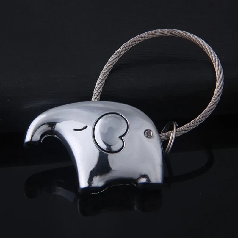 Слон пару брелок для любителей подарок подвеска Key Holder цепи Брелок ключей