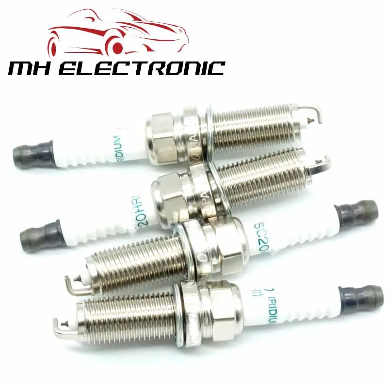 MH ELECTRONIC 4 шт./лот Свеча зажигания SC20HR11 90919 01253 для Toyota IQ YARIS VITZ PASSO XD PORTE COROLLA MATRIX WISH AURIS