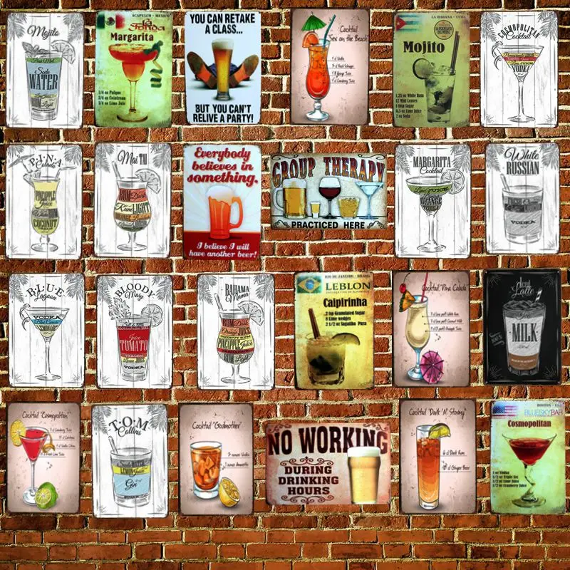 Винтажная тарелка с лимонным питьем металлические кофейные палочки настенные