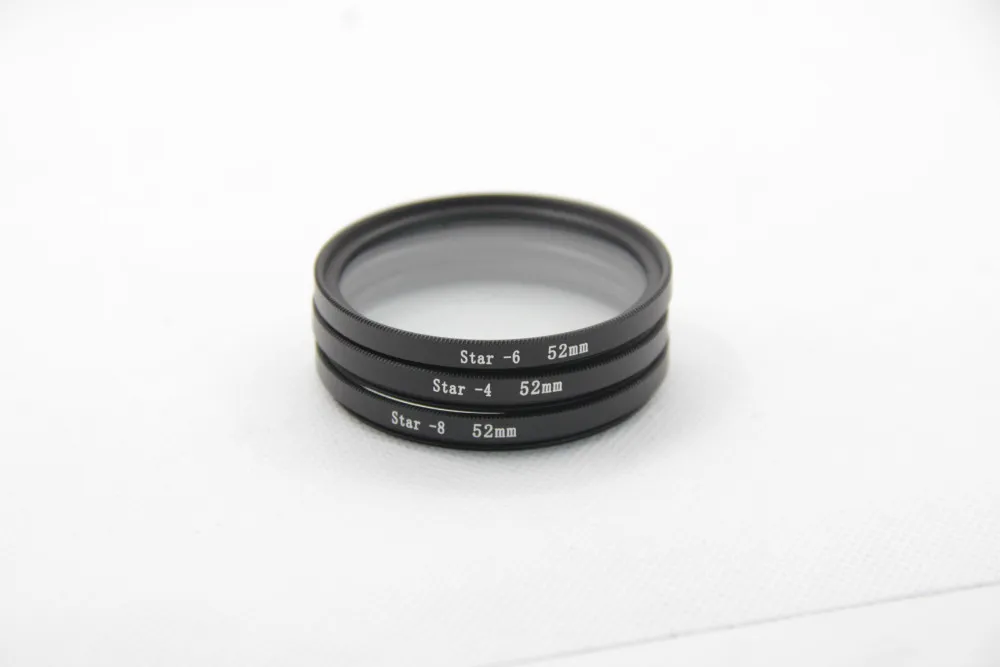 52 мм звезда фильтр комплект 4 + 6 8 4x X пт 6pt 8pt точкой для канона nikon Sony бесплатная