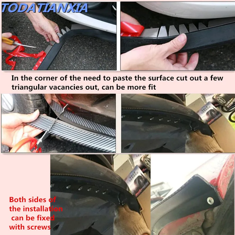 Автомобиль протекторы переднего бампера для губ Splitter для Acura MDX RDX TSX Seat Leon Ibiza Toledo Saab 9-3 9-5 93 Infiniti q50 FX35 G35 G37