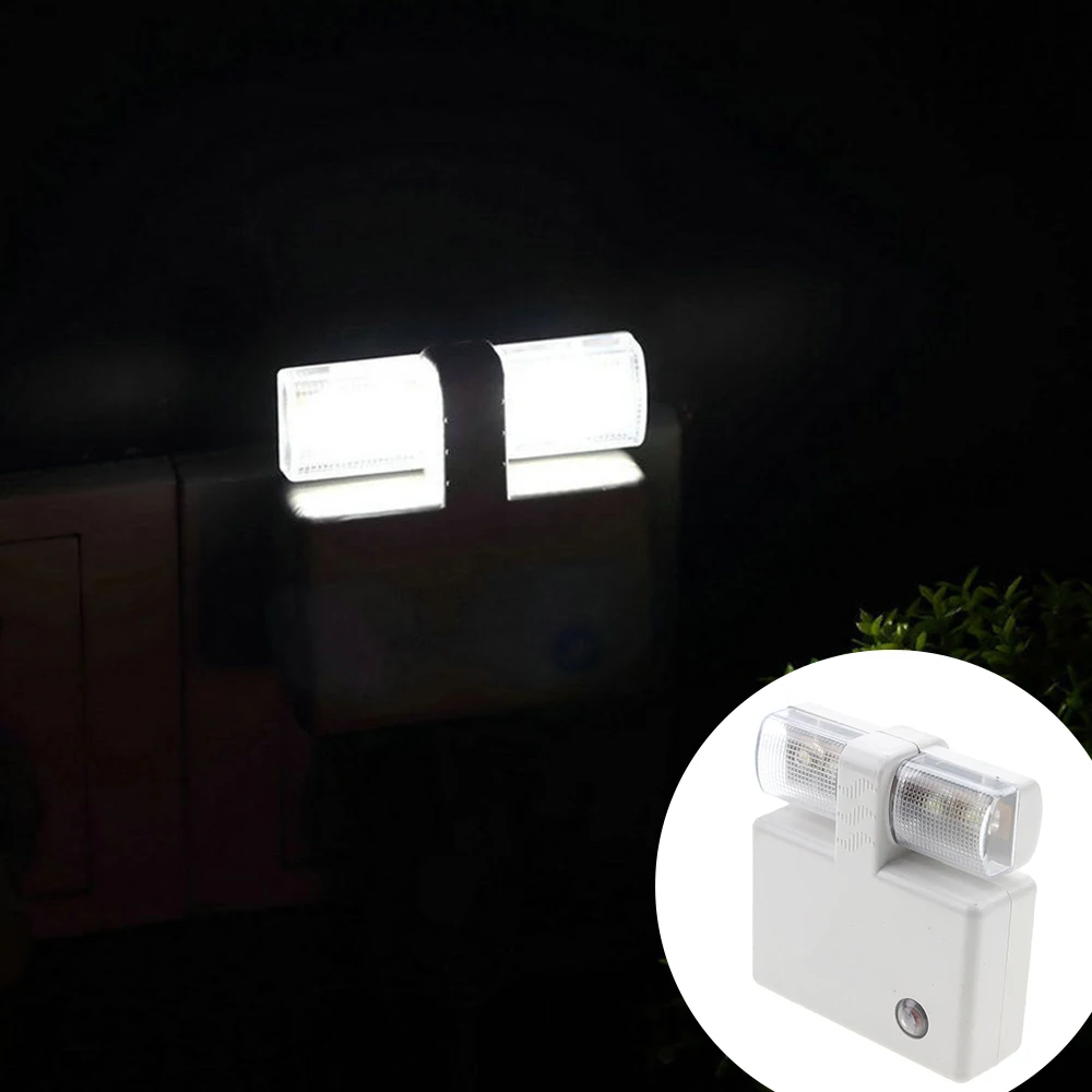 

2 светодиода настенный светильник вилка США настенное Домашнее освещение аварийный свет светодиодный ночник энергоэффективный прикроватн...