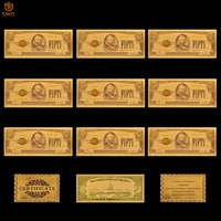 10pcslot new product 2018 usa gold plated banknotes 50 dollars money fake banknote paper home decoration gift collection
