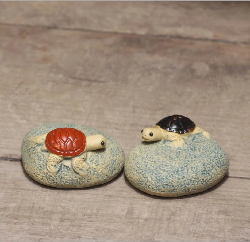 12 видов черепахи из фиолетовой глины статуэтки для китайского чая
