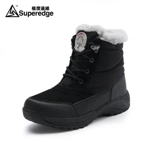SUPEREDGEмужские и женские зимние ботинки; Теплая зимняя водонепроницаемая флисовая обувь для пеших прогулок; Треккинговые ботинки; Зимние уличные прогулочные ботинки; Кроссовки