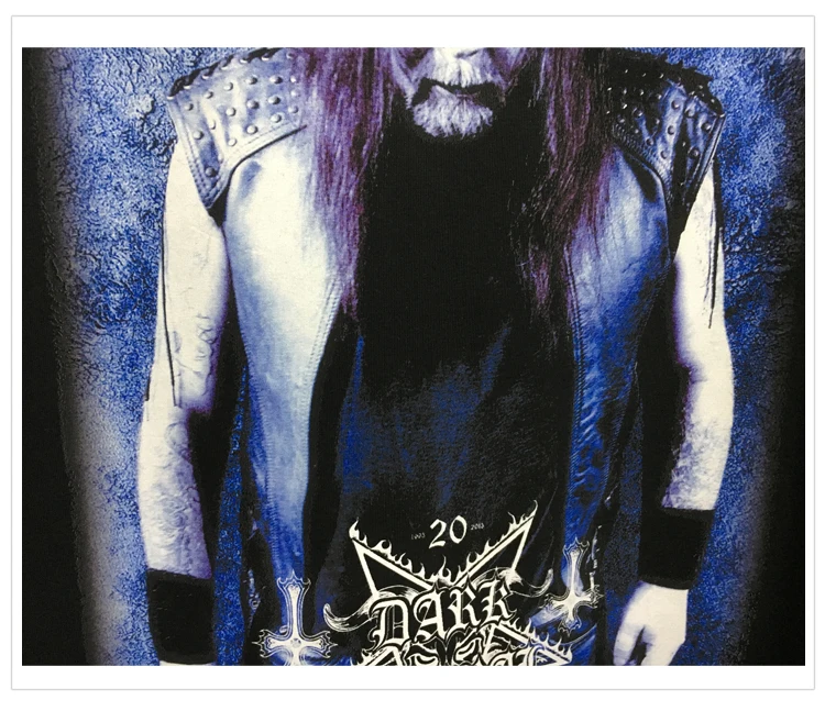Bloodhoof темная похоронная рубашка L XL XXL черная металлическая хлопковая Футболка Азиатский размер