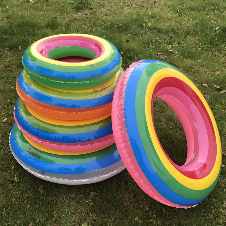 Радужное плавательное кольцо игрушка для бассейна летние пляжные надувные
