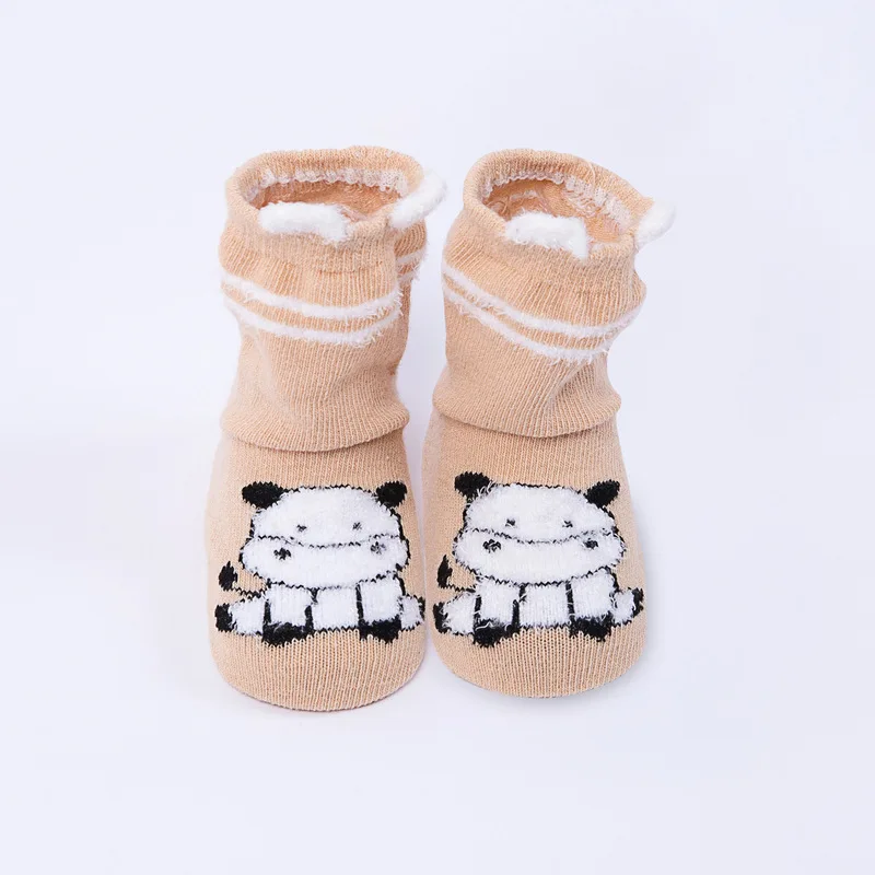 1 Pairs/Newborn Baby Boy Socks Pure Cotton Solid Kids Middle Tube Funny Cartoon Cute Animal Print Pattern Casual Style Sox | Детская