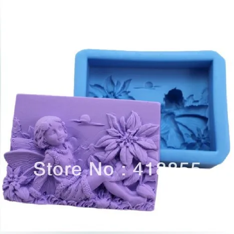 

Przy Flower Fairy Modelling Soap Mold Chocolate Mold Fondant Cake Decoration Mold for Handmade Soap Mold No.:si345 Moulds 001