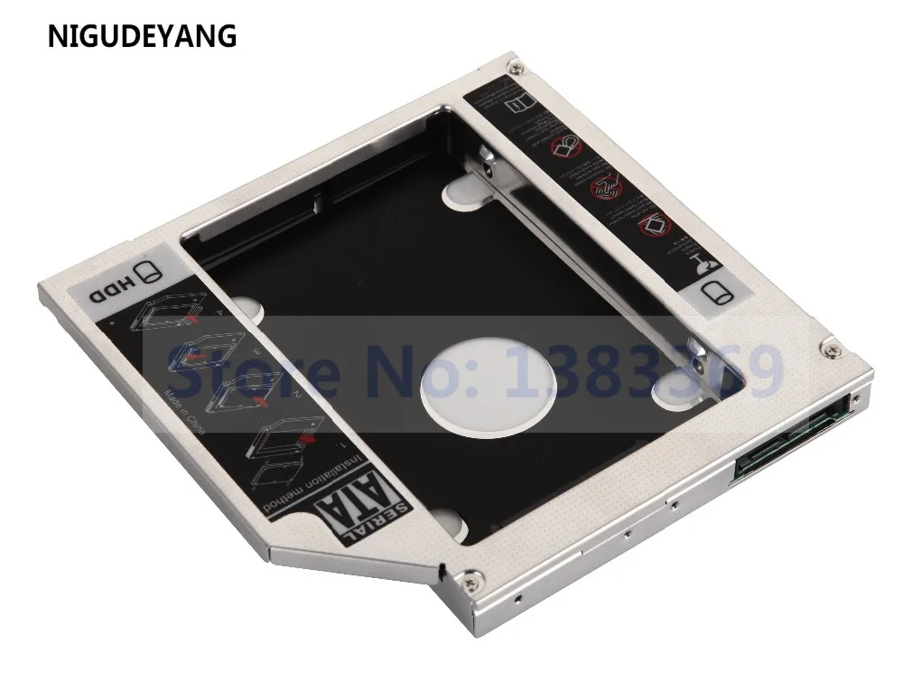 NIGUDEYANG 2nd жесткий диск SATA HDD SSD рамка Caddy адаптер для HP Envy 17t 2100 17 2090NR TS TB23L DVD|Корпус