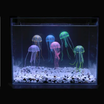 2020 аквариумный декор со светящимся эффектом искусственная силиконовая