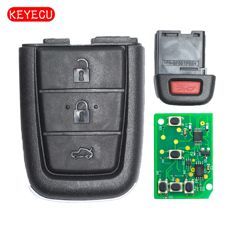 Дистанционный ключ Keyecu с 3 кнопками и 1 Кнопкой 315 / 433 МГц для Holden VE SS SSV SV6 командор