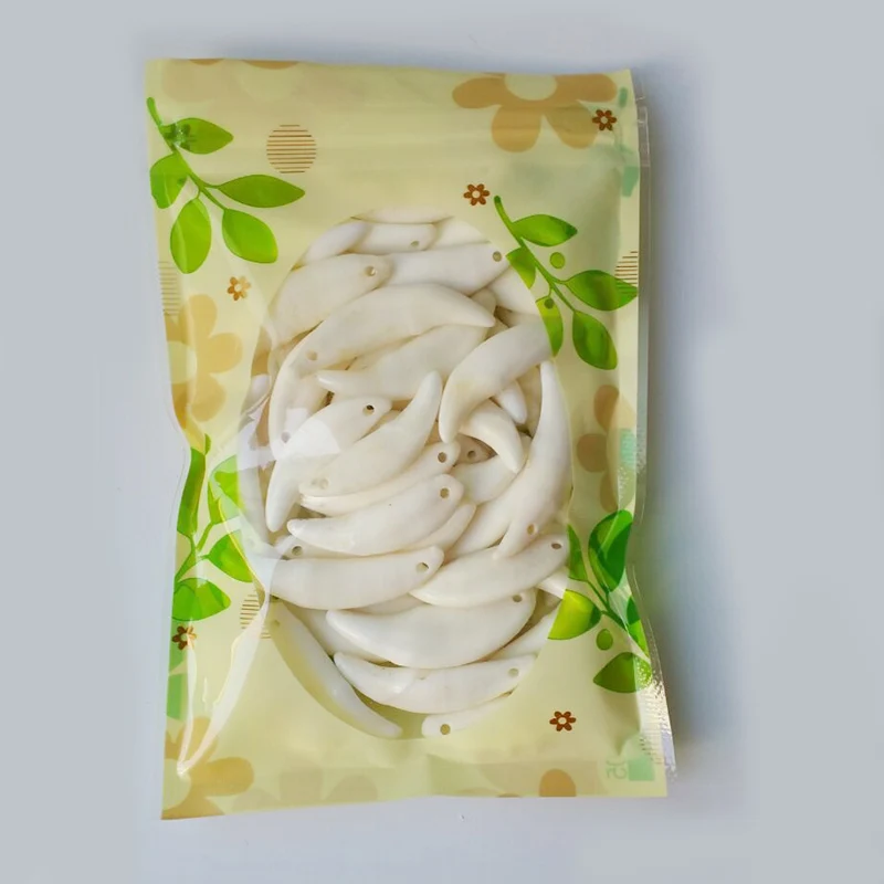 Тибетский костяной фигура из зуба амулет амулеты отбеленные белые зубы волка DIY