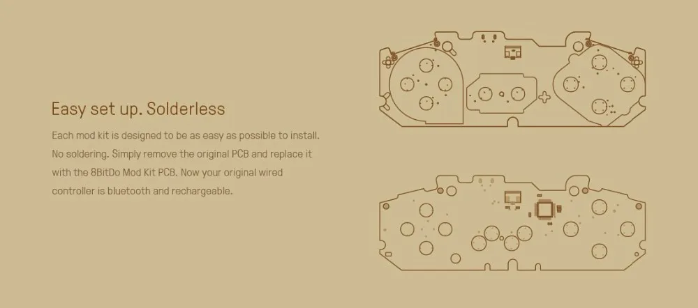 8bitdo DIY Super Modkit части SNES/SF-C контроллер DIY SNES SF-C контроллер для Bluetooth геймпад для sega Mega Drive контроллер