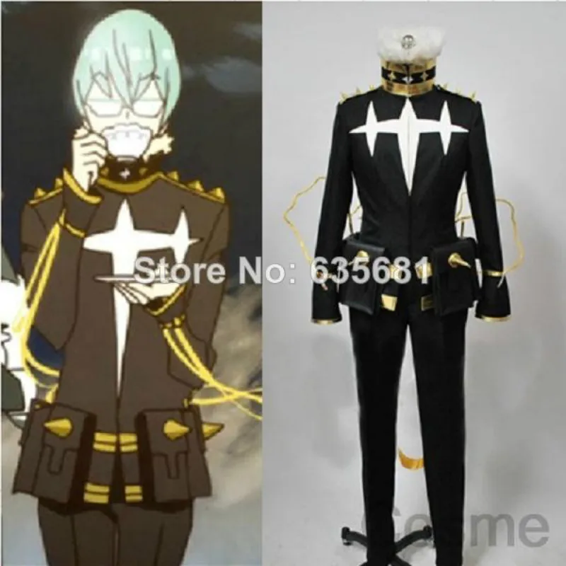 Cos Cosplay KILL la Houka Inumuta косплей костюм набор одежды черная и Золотая форма Ultimate три