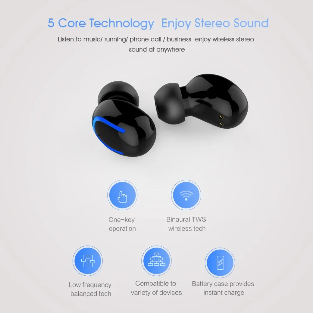 Слог HBQ-Q32 TWS беспроводные наушники V5.0 Bluetooth наушники Спортивная гарнитура слог HBQ-Q32 TWS мини стерео наушники с микрофоном