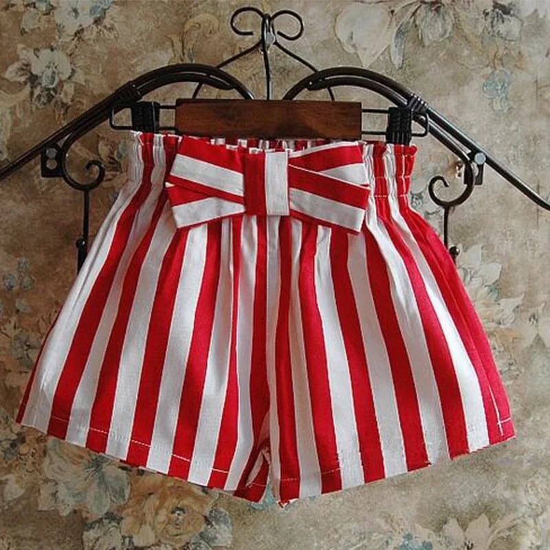 Летний комплект из 2 предметов кружевные топы шорты штаны Одежда для маленьких