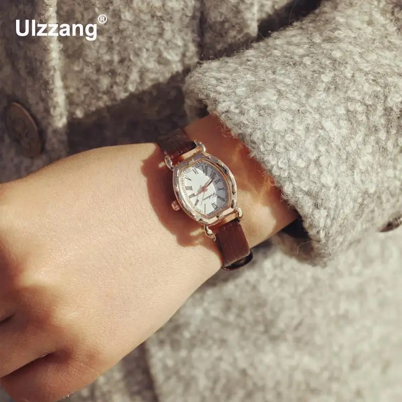 Модные красивые черные белые розовые розовое золото стальной корпус Римский