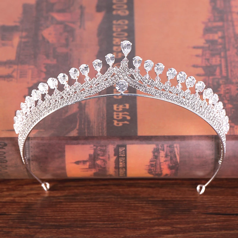 Свадебные тиары для невесты корона повязка на голову с кристаллами аксессуары