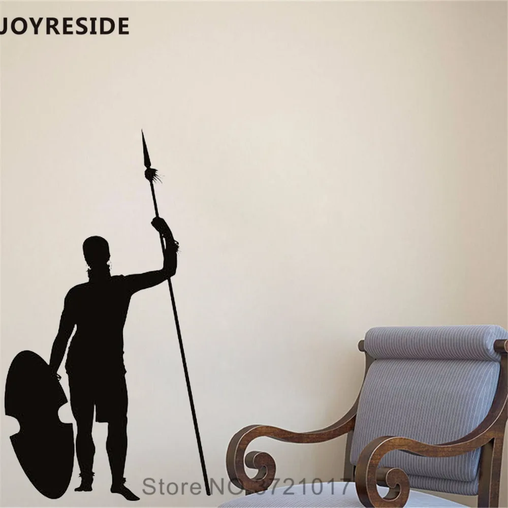 Настенная виниловая наклейка с изображением рыцаря меча|Наклейки на стену| |