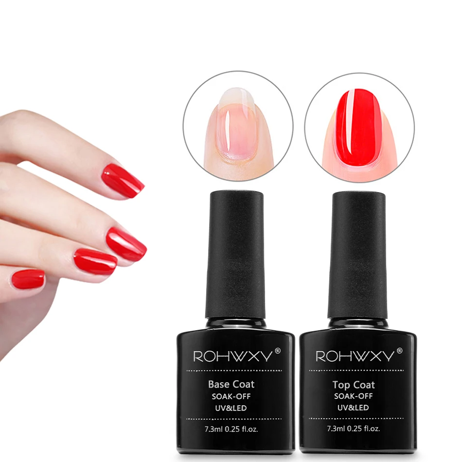 MORDDA верхнее и Базовое покрытие УФ светодиодный Гель-лак для ногтей Soak Off праймер