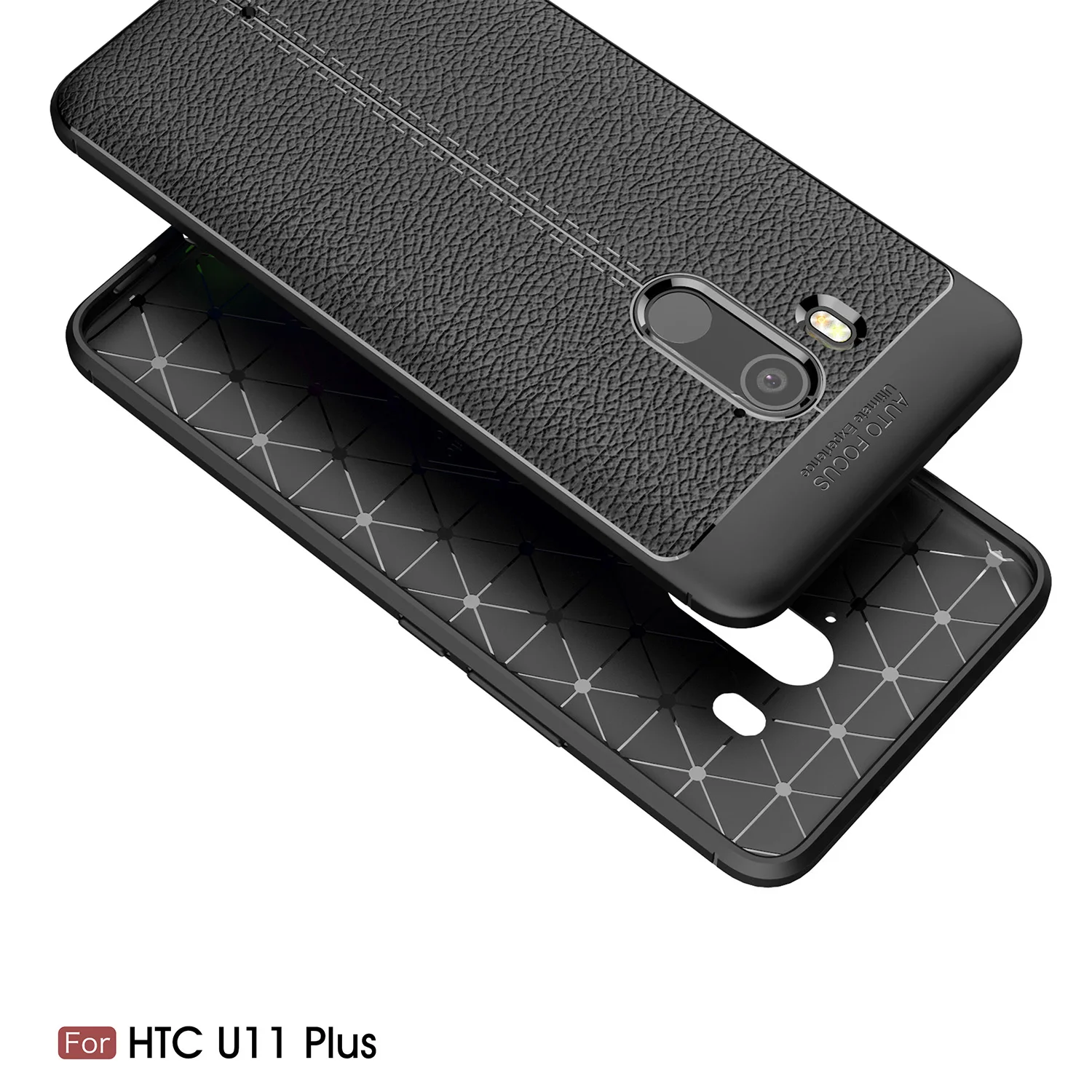 Противоударный защитный кожаный чехол из ТПУ для HTC U11 Lite Plus Eyes силиконовый мягкий