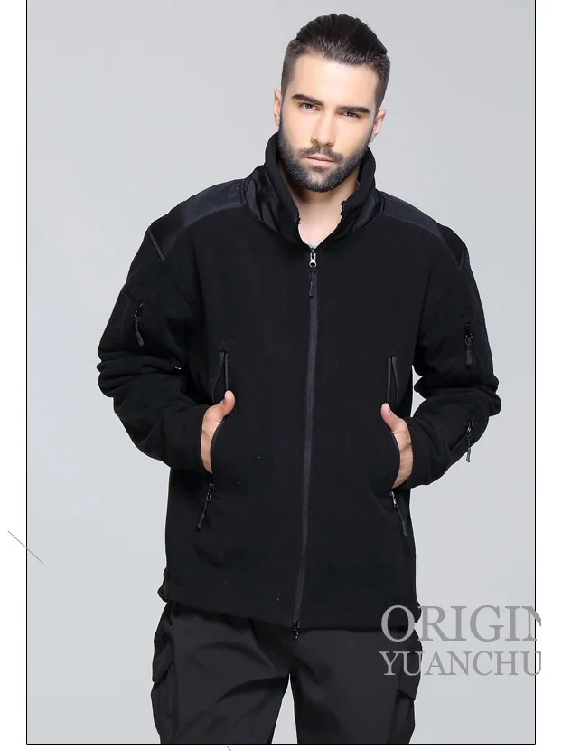 Уличная Военная Тактическая флисовая мягкая оболочка Shark Skin термокуртка без еды |