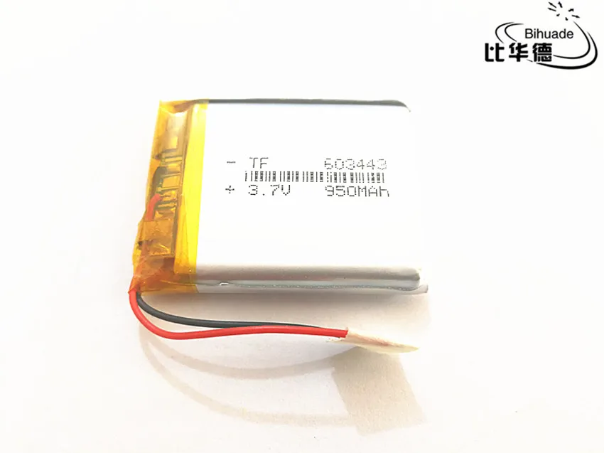 3 7 V 950mAh 603443 литий полимерный ионный аккумулятор для литровой энергии|3.7v 950mah|lithium