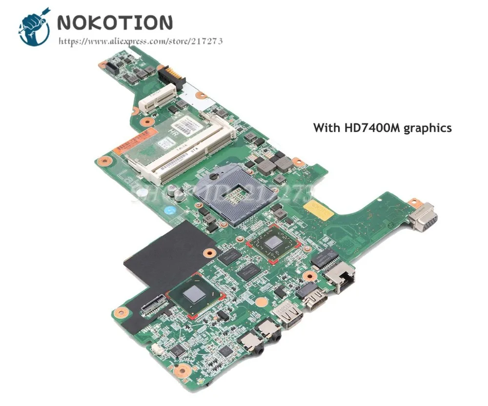 NOKOTION 646672 001 для HP CQ43 431 631 материнская плата ноутбука HM65 DDR3 HD 7400M