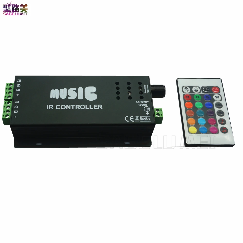 Лучшая цена 1 шт. Φ музыкальный контроллер с 24 клавишами ИК пульт дистанционного