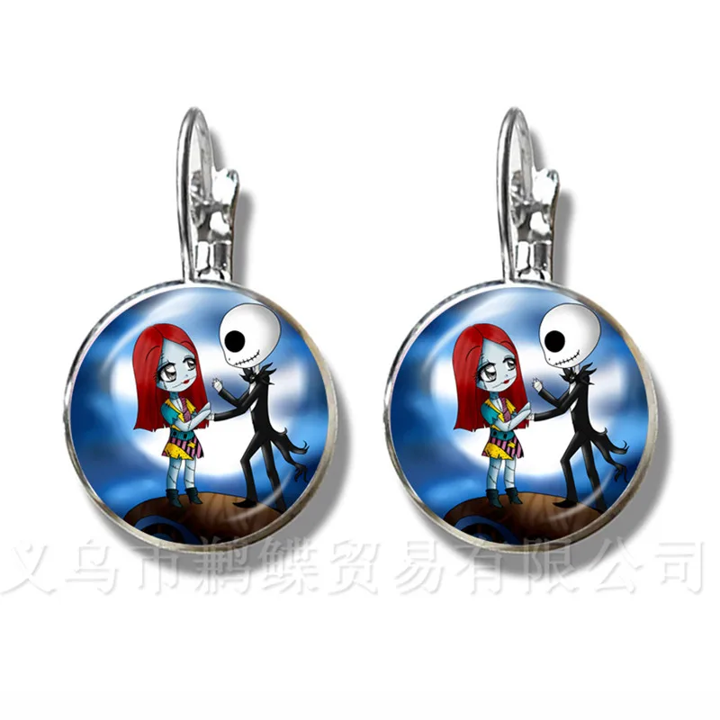 Женские серьги-гвоздики с покрытием из серебра и стекла 16 мм | Украшения