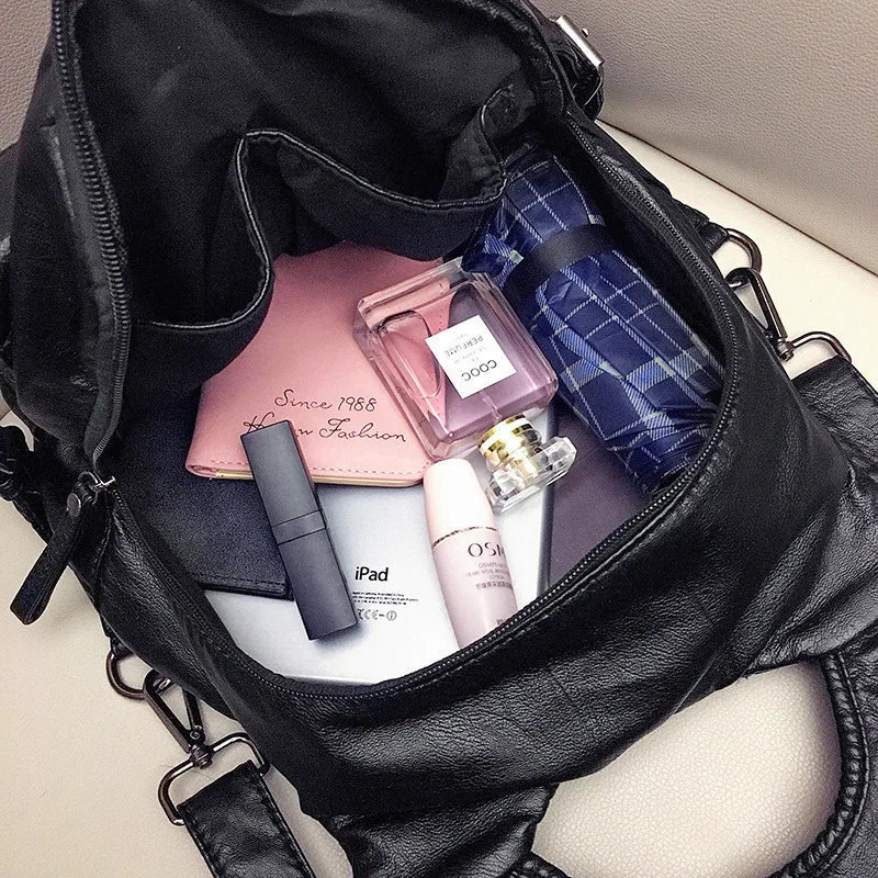 2018 Пояса из натуральной кожи Для женщин рюкзак сумка Многофункциональный