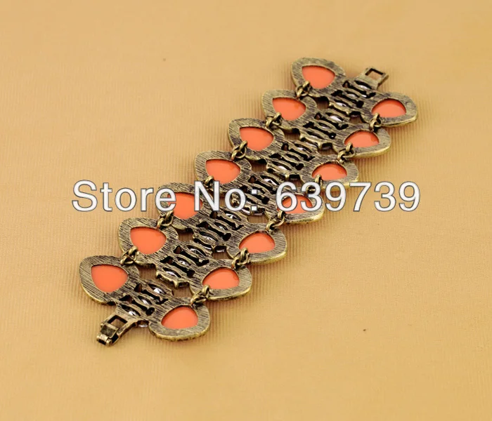 Оптовая цена sl00121 винтажный дизайн двойной оранжевый многослойный браслет