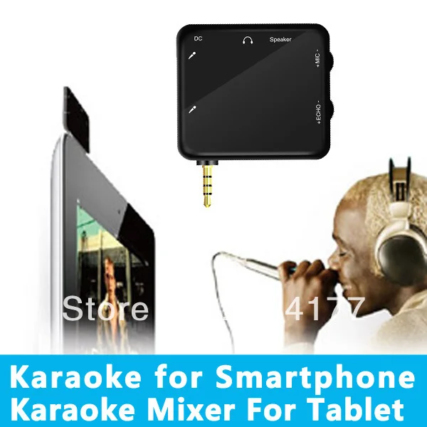 Белый мини-караоке-плеер лучшая покупка для iPad tablet PC Android Smart phone миксер звука