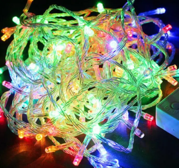 changeable 10 м 100LED Сказочный светильник-гирлянда, романтическая любовь, праздник, свадьба, Рождество, вечерние, для улицы, с хвостовым штекером, уличный светильник - Испускаемый цвет: changeable