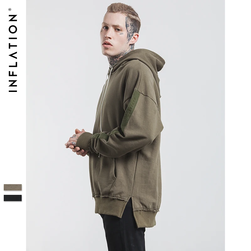 INFLATION 2017 New Autumn Men Hoodies Embroidered Hoodie Sweatshirts mens tops Hip Hop For tracksuits men 186W17 | Мужская одежда