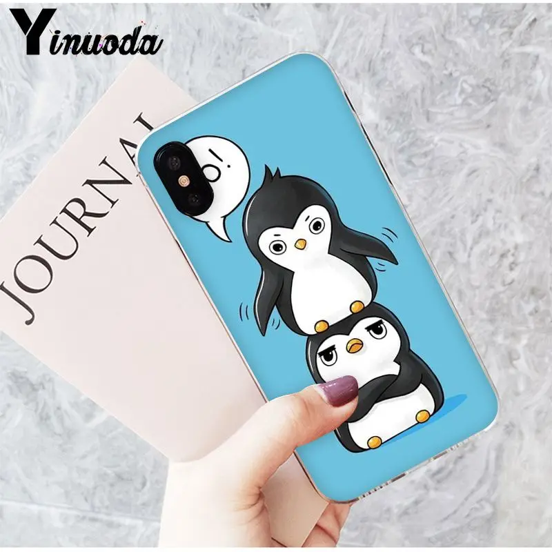 Yinuoda милый Прекрасный Пингвин полярный медведь рисунок телефон чехол для iPhone 8 7 6