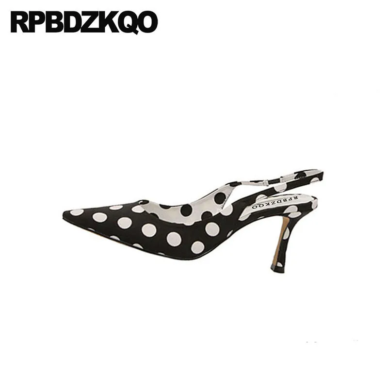 сандалии мода 2018 Slingback высокие каблуки дизайнер 3 дюймовый сатин Scarpin насосы
